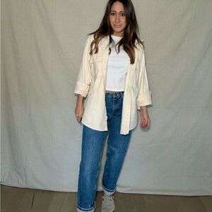 Woolrich Soft Utility Overshirt Workwear Cream